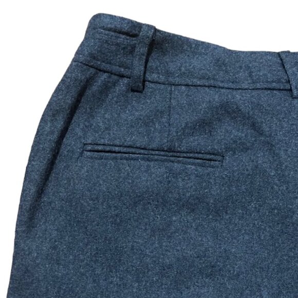 Harve Benard Women's NWOT Wool Blend Cuffed 3/4 Grey Pants Size 6 Zipper Front - Picture 5 of 7